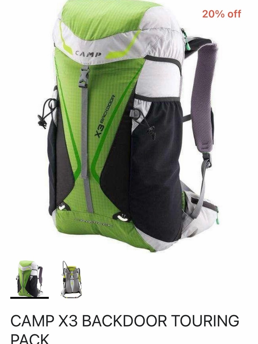 X3 Backdoor Touring Pack - Green/Black